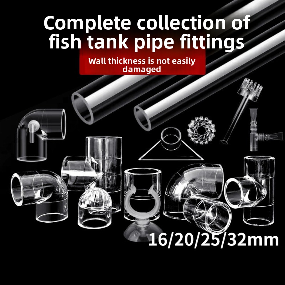 Aquarium Planted Tank Filter - DIY Şeffaf Akvaryum Skimmer Akrilik Lily