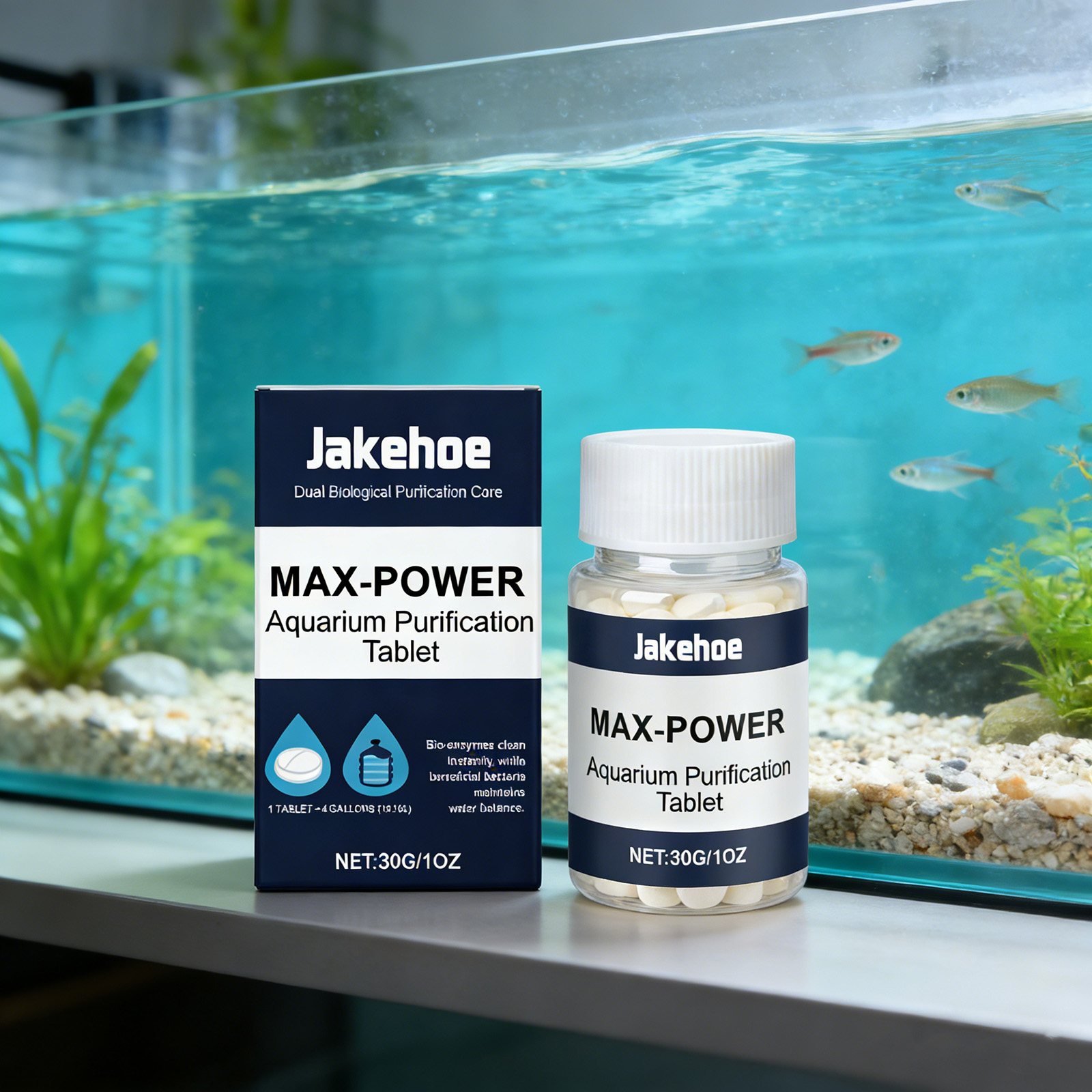 Planted Aquarium Cloudy Water - Akvaryum için Alg Giderici Tabletler Bulutlu