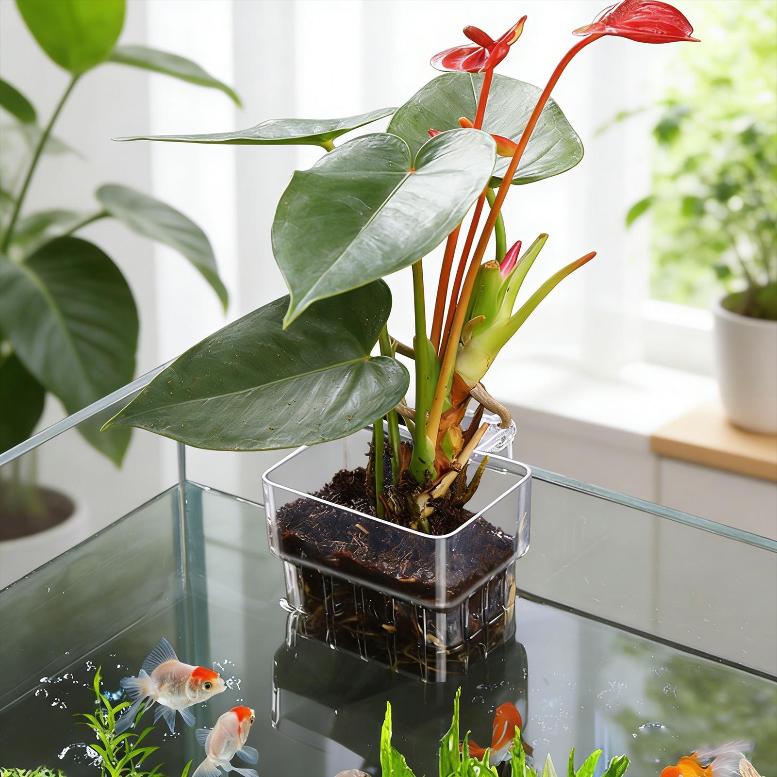 Şeffaf Asılabilir Akvaryum Bit - Aquarium Plant Design incelemesi ve fiyatı