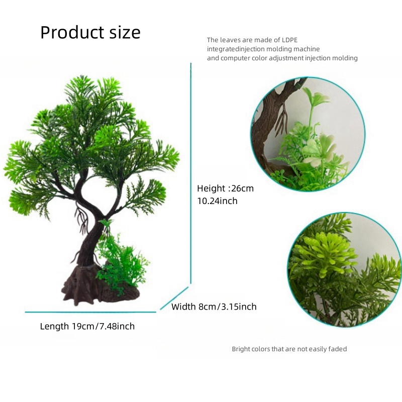 Balık tankı DIY yapay akvaryum - Aquarium Plant Design incelemesi ve fiyatı