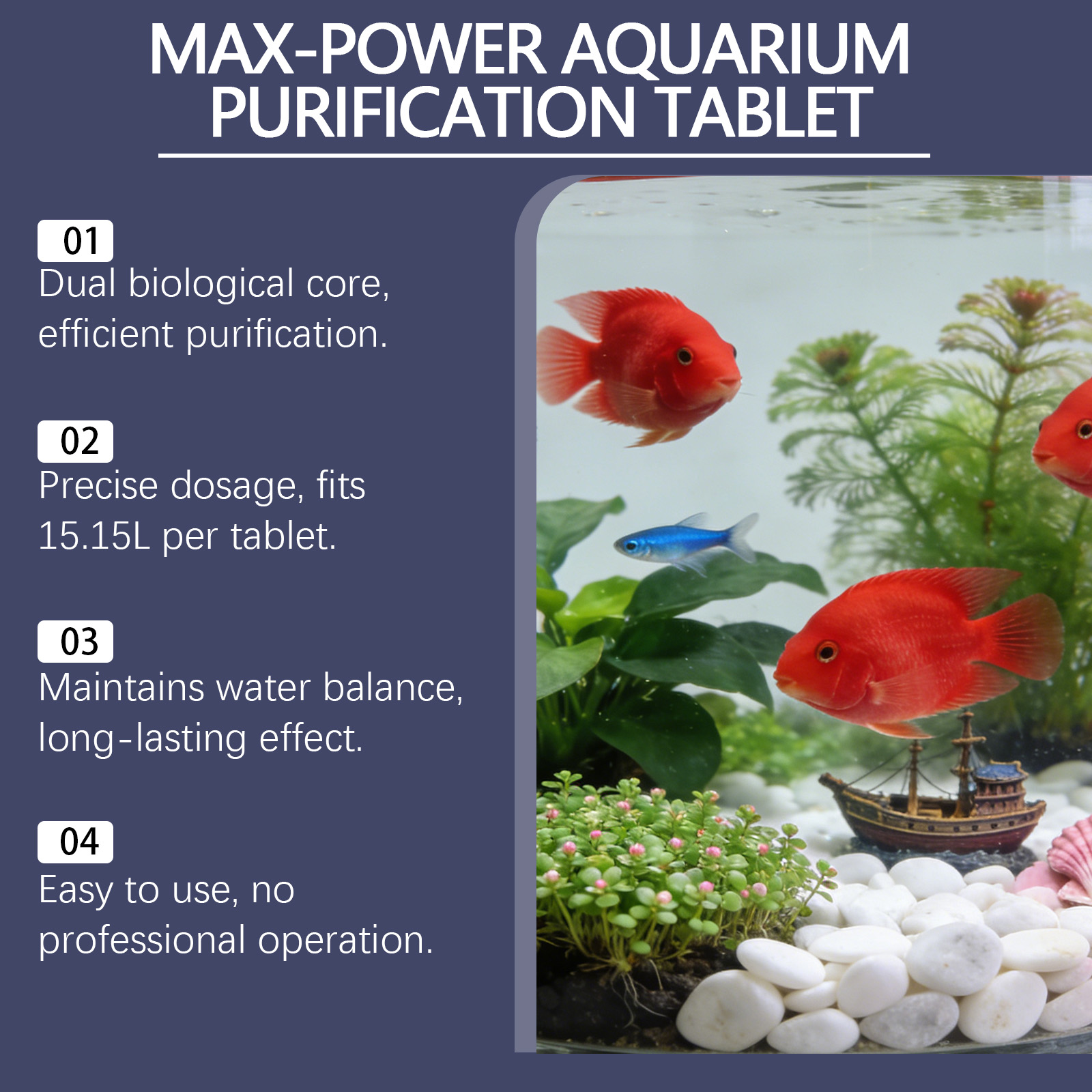 Akvaryum için Alg Giderici Tab - Planted Aquarium Cloudy Water incelemesi ve fiyatı